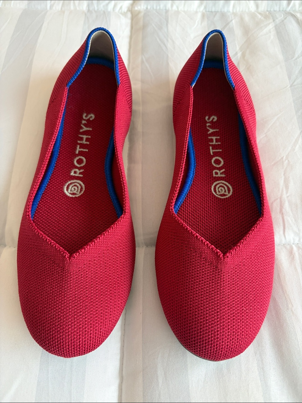 Rothy’s The Flat Round Toe, dark red, size 7.5 New run slightly small